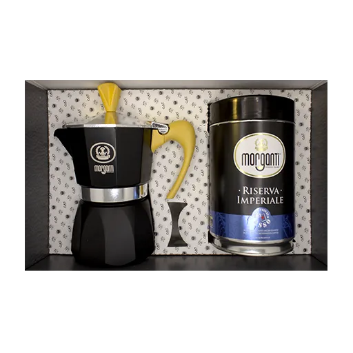 Morganti Gift Set  Moka +  Decaf 250g Ground Coffee