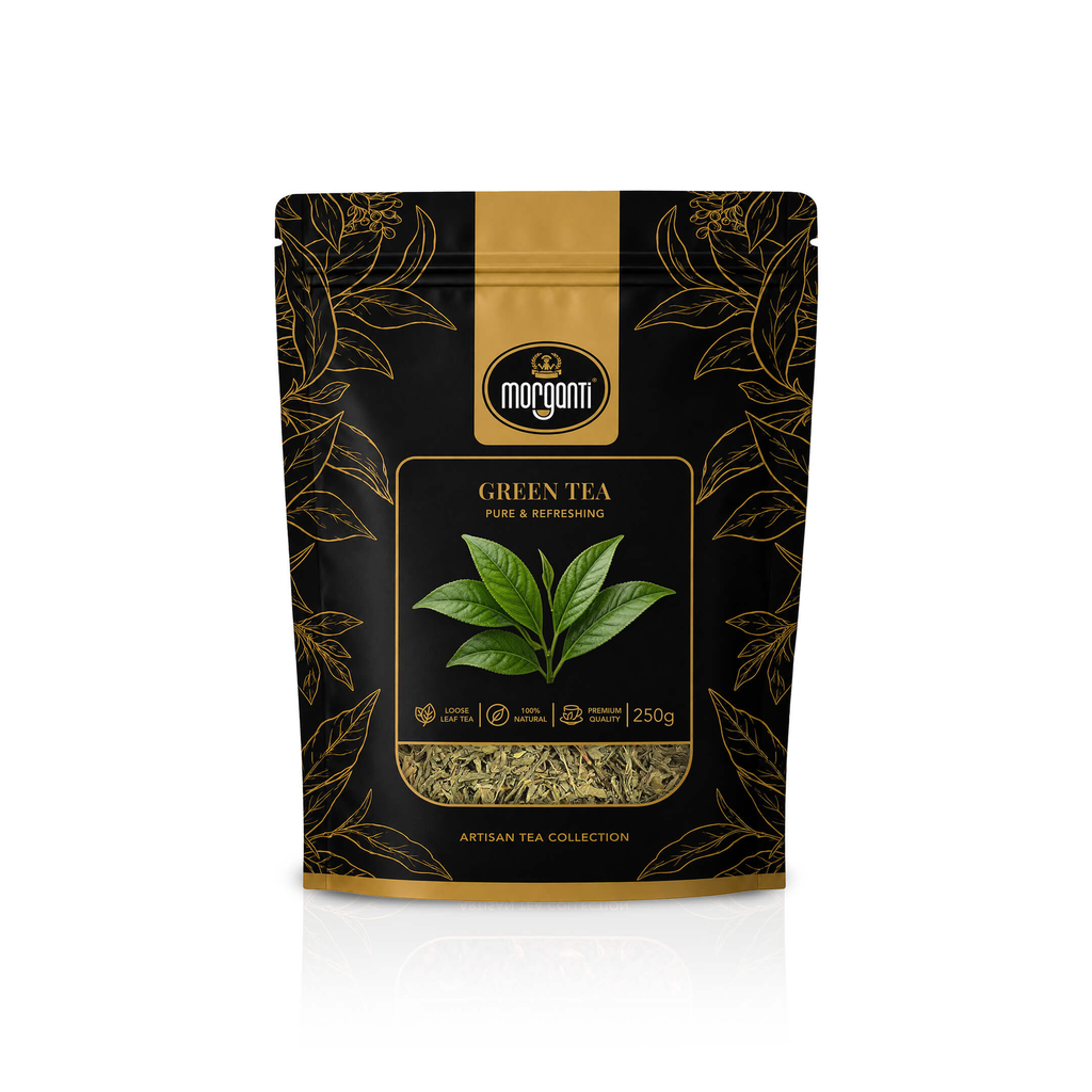 [2324.25] MORGANTI  LUXURY GREEN TEA LOOSE TEA POUCH -250G